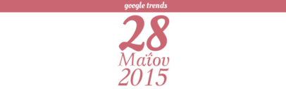 Google Trends - 29/05/2015. Χαμός στις αναζητήσεις με το Τζοκερ!